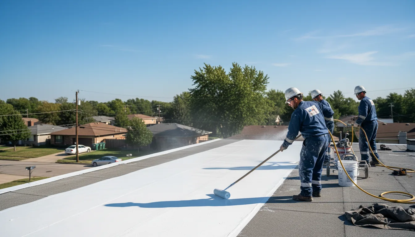 Commercial roof coating in Bartlett, IL near me